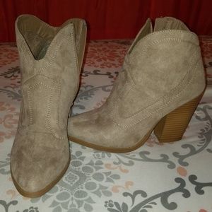 Suede booties
